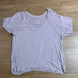 American Eagle Outfitters Light Purple Short Sleeve Tee